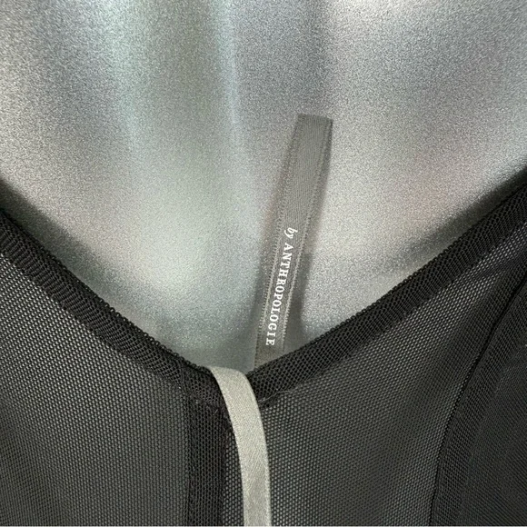 NWT!!! Anthropologie black sheer long dress size M Retail 118$ - Picture 5 of 8